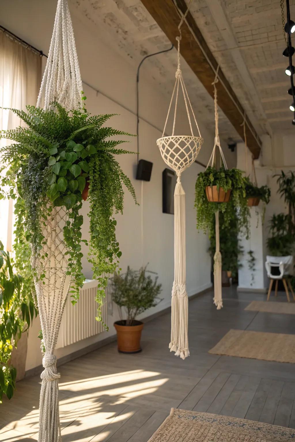 Incorporate altitude and whimsy into your area through an elevated plant arrangement.