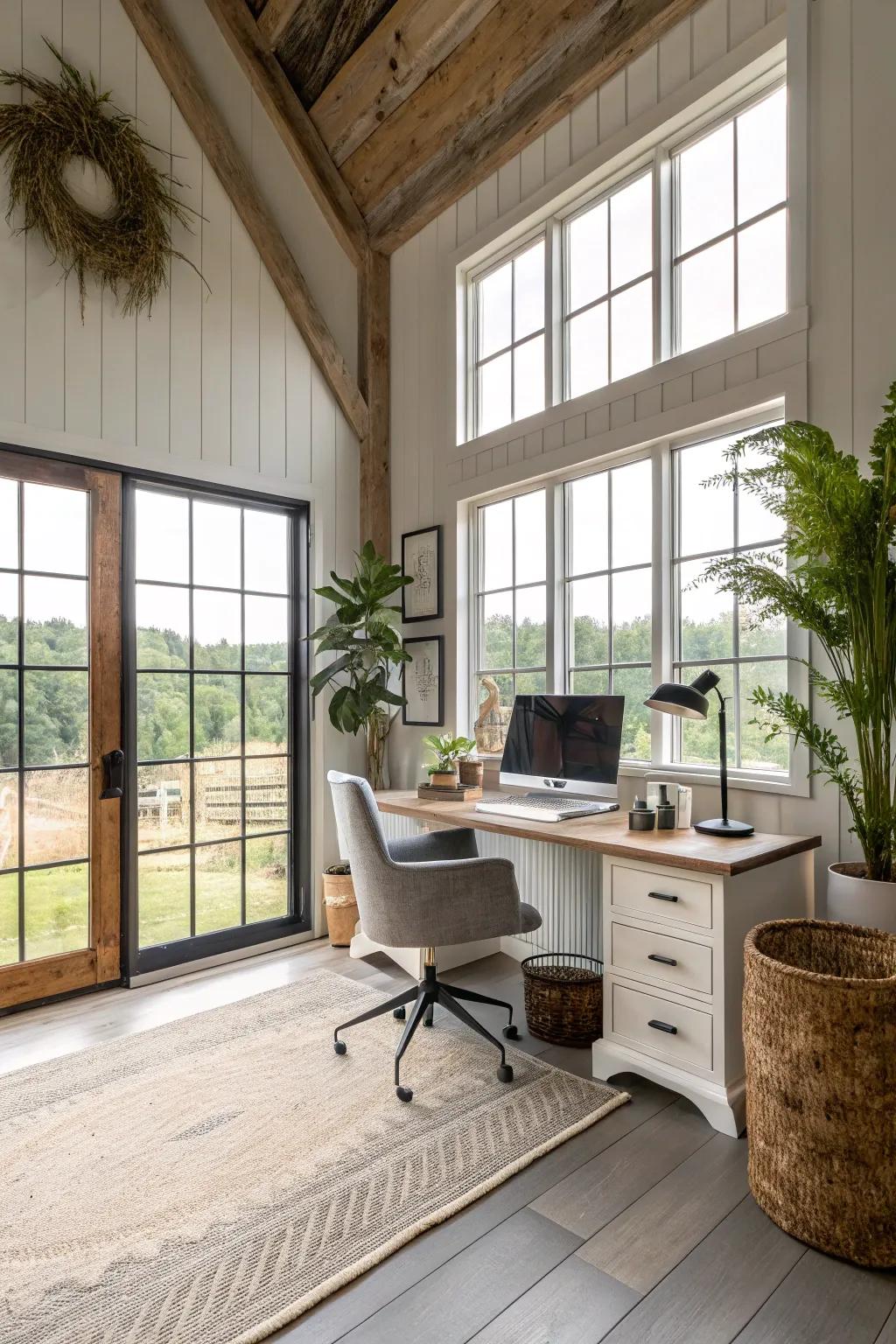 Design an effective and inspiring workspace within your pole building.