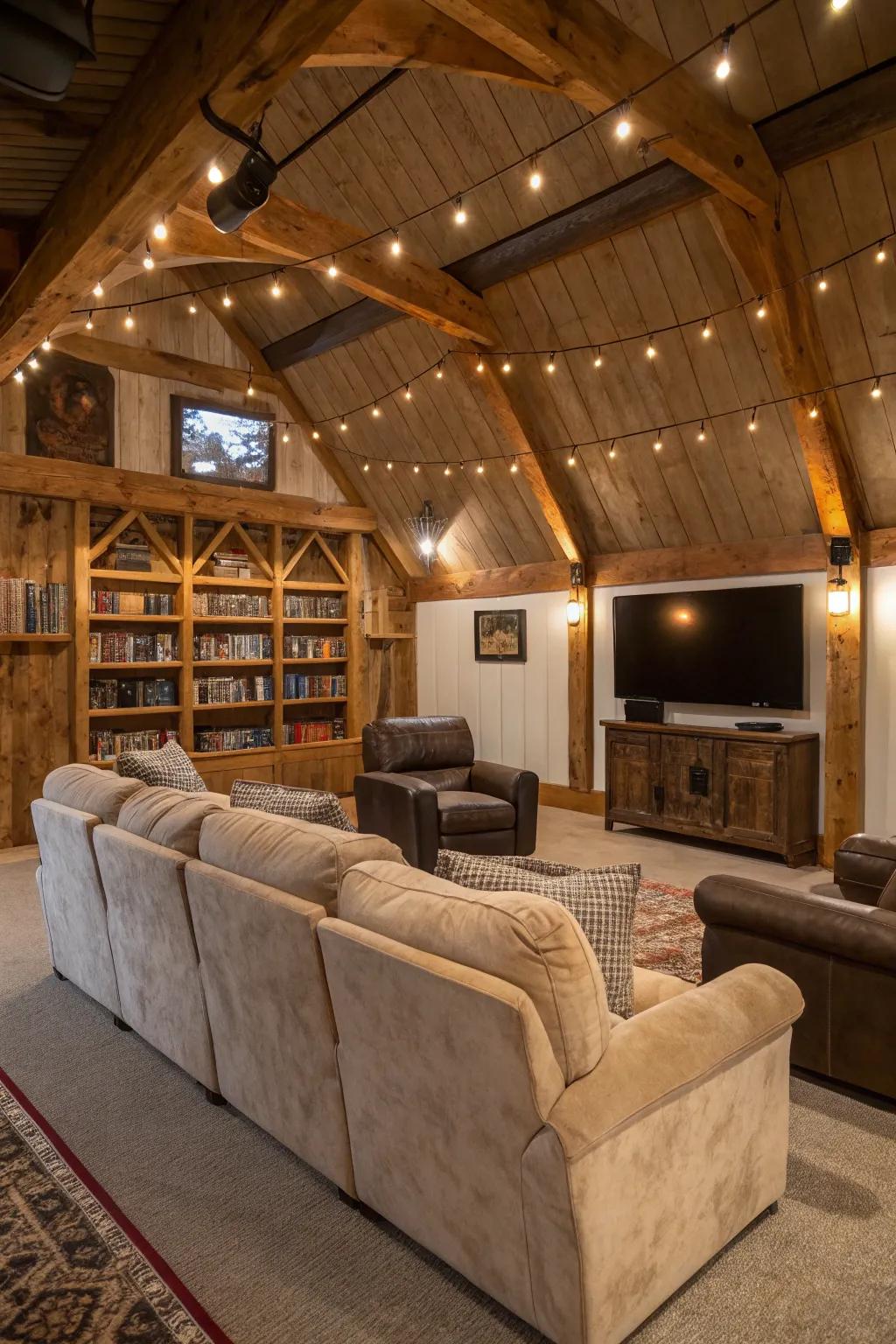 Craft a welcoming seating nook with plush couches for your personal space.