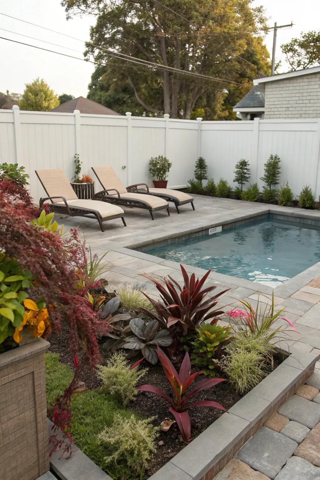 A petite pool can bring a sense of sophistication to any compact backyard.