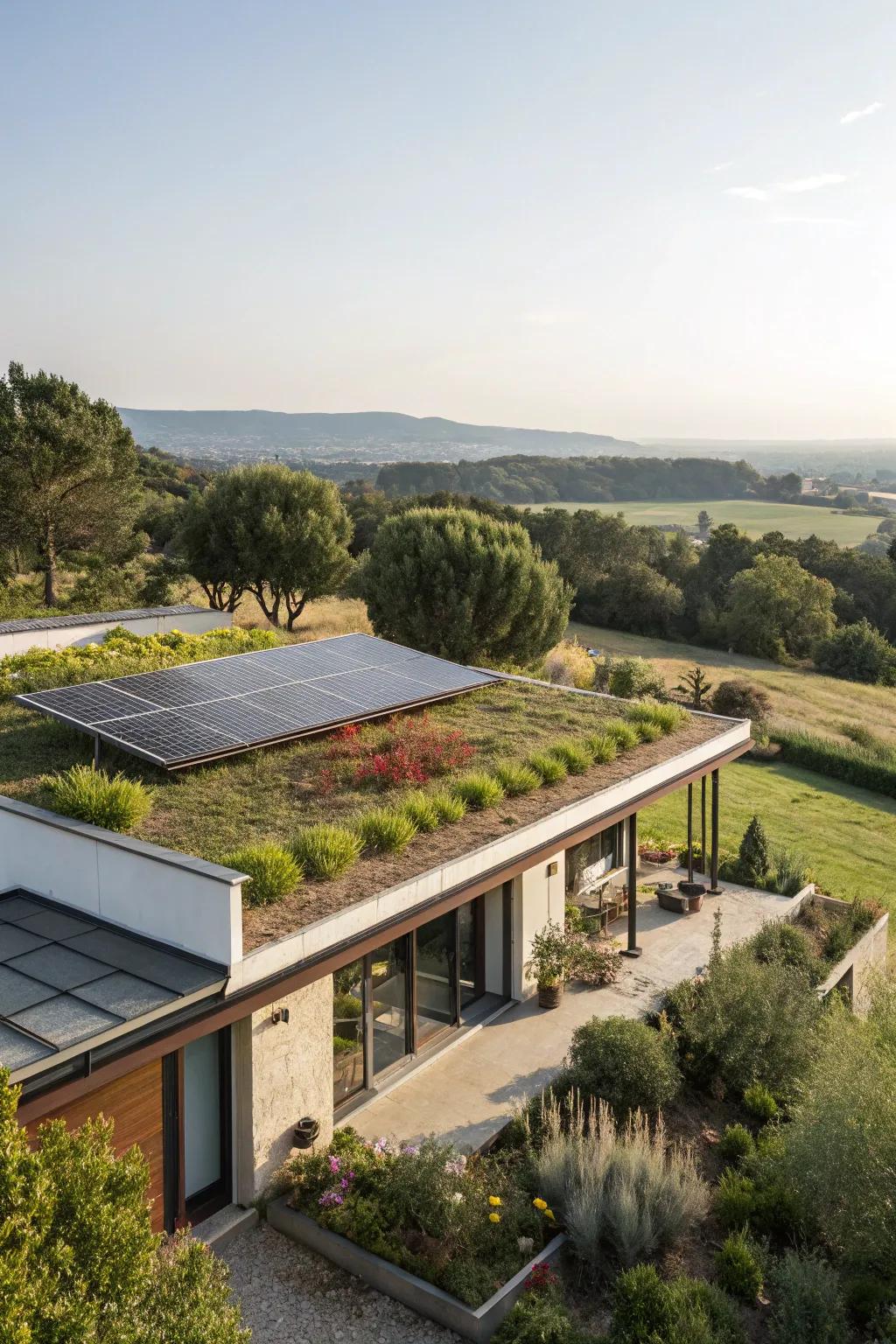 Sleek horizontal roofs provide a minimalist style with functional rooftop spaces.