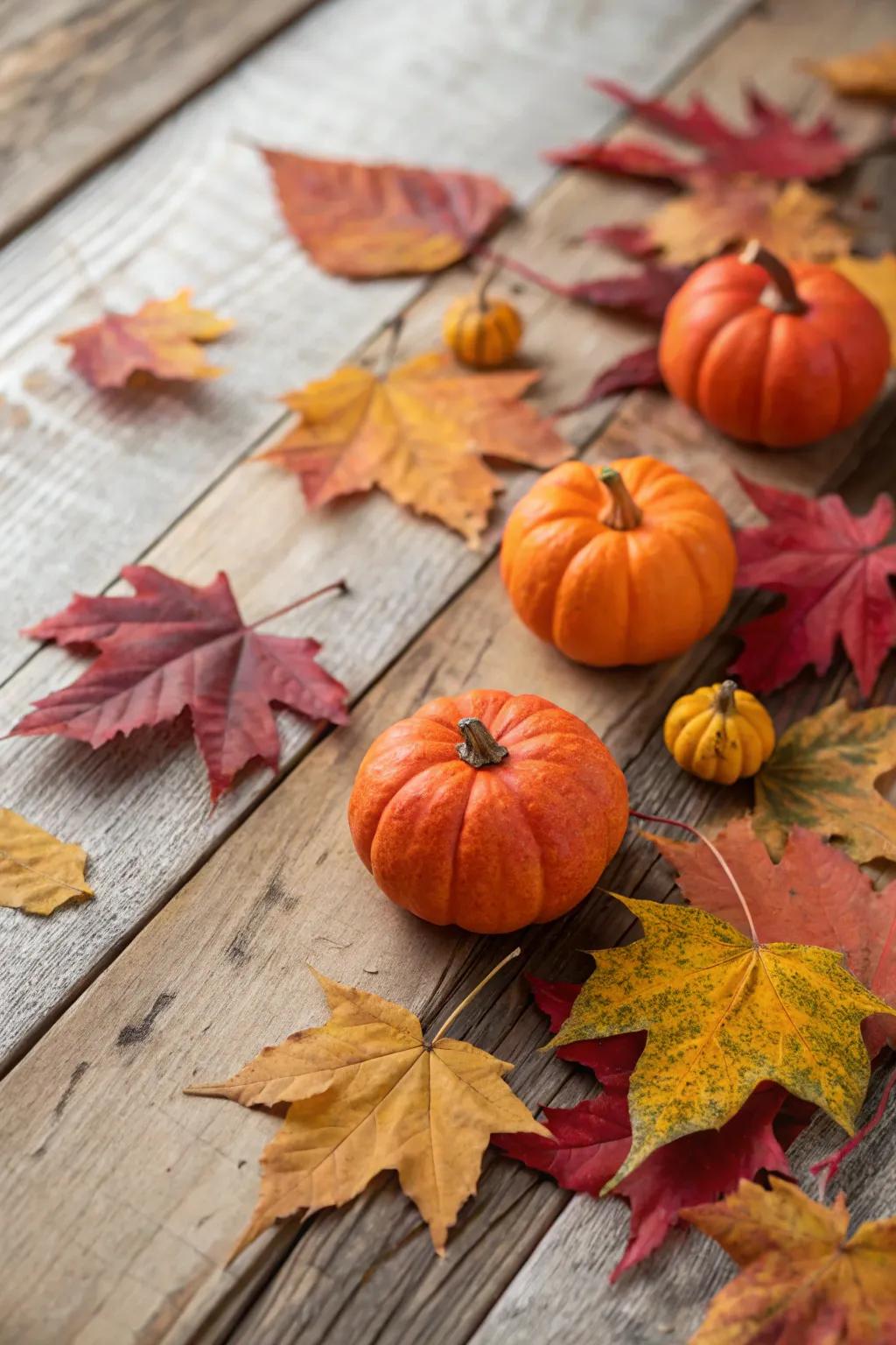 Small gourds create the perfect theme for an autumn baby shower.