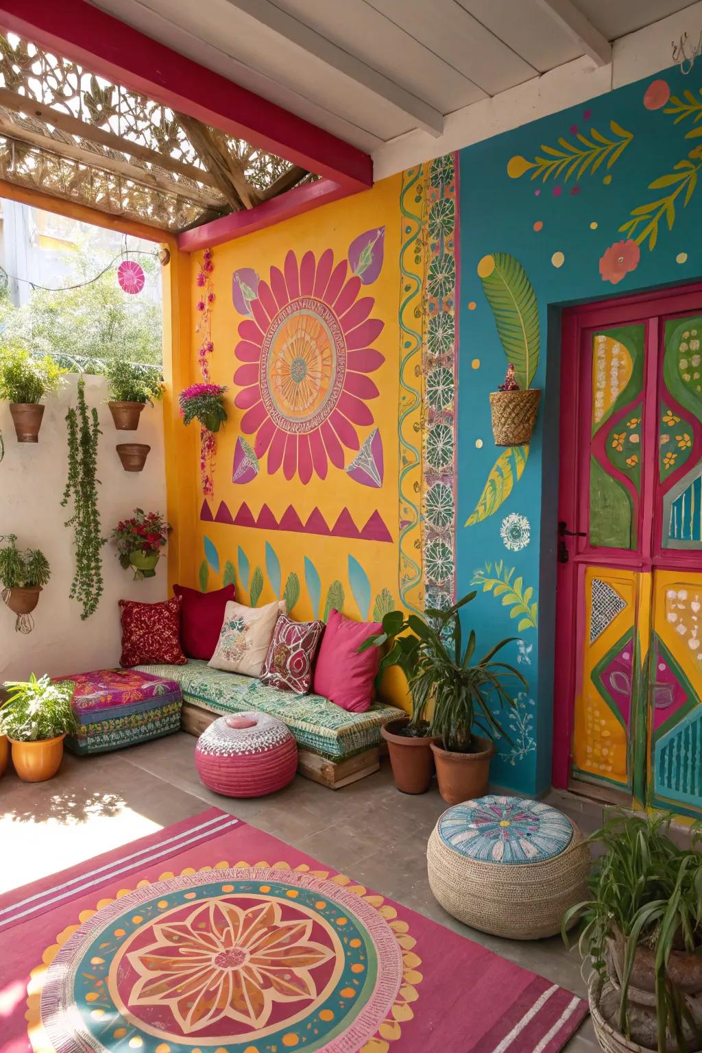 Vivid shades possess the capacity to invigorate and energize any sensory space.