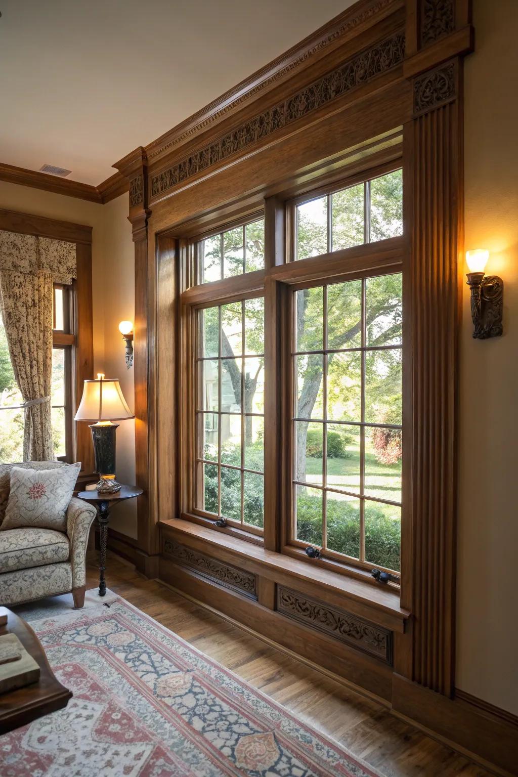 Timeless appeal is added with artisan-style trim.