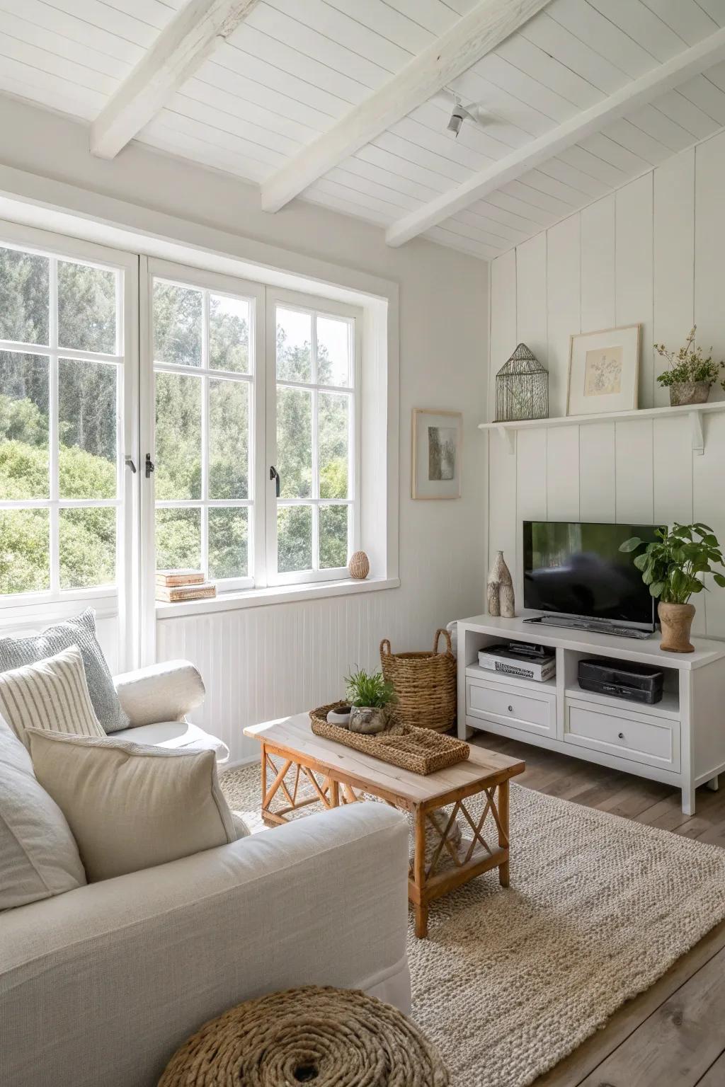 Neutral colors really open up a space.