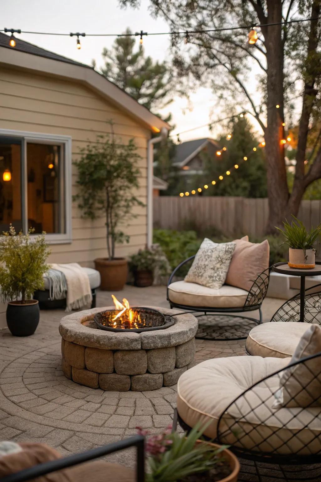 A roundabout seating design encourages talks and friendships.
