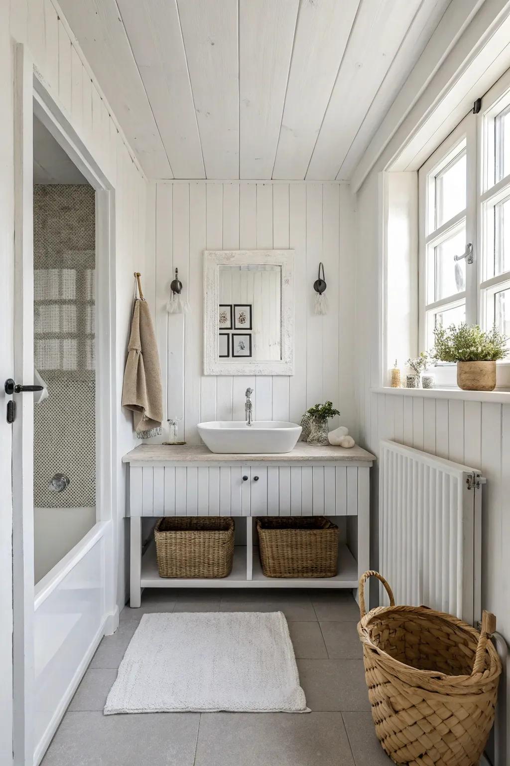 A minimalist approach can transform a small bathroom, making it feel more spacious and serene.
