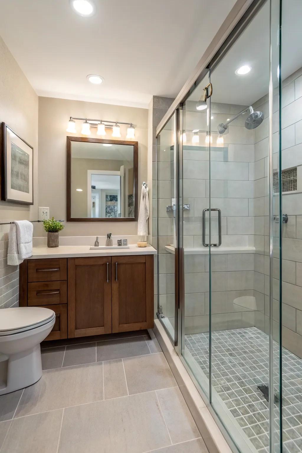 Fall in love with the simple charm of naked glass doors.