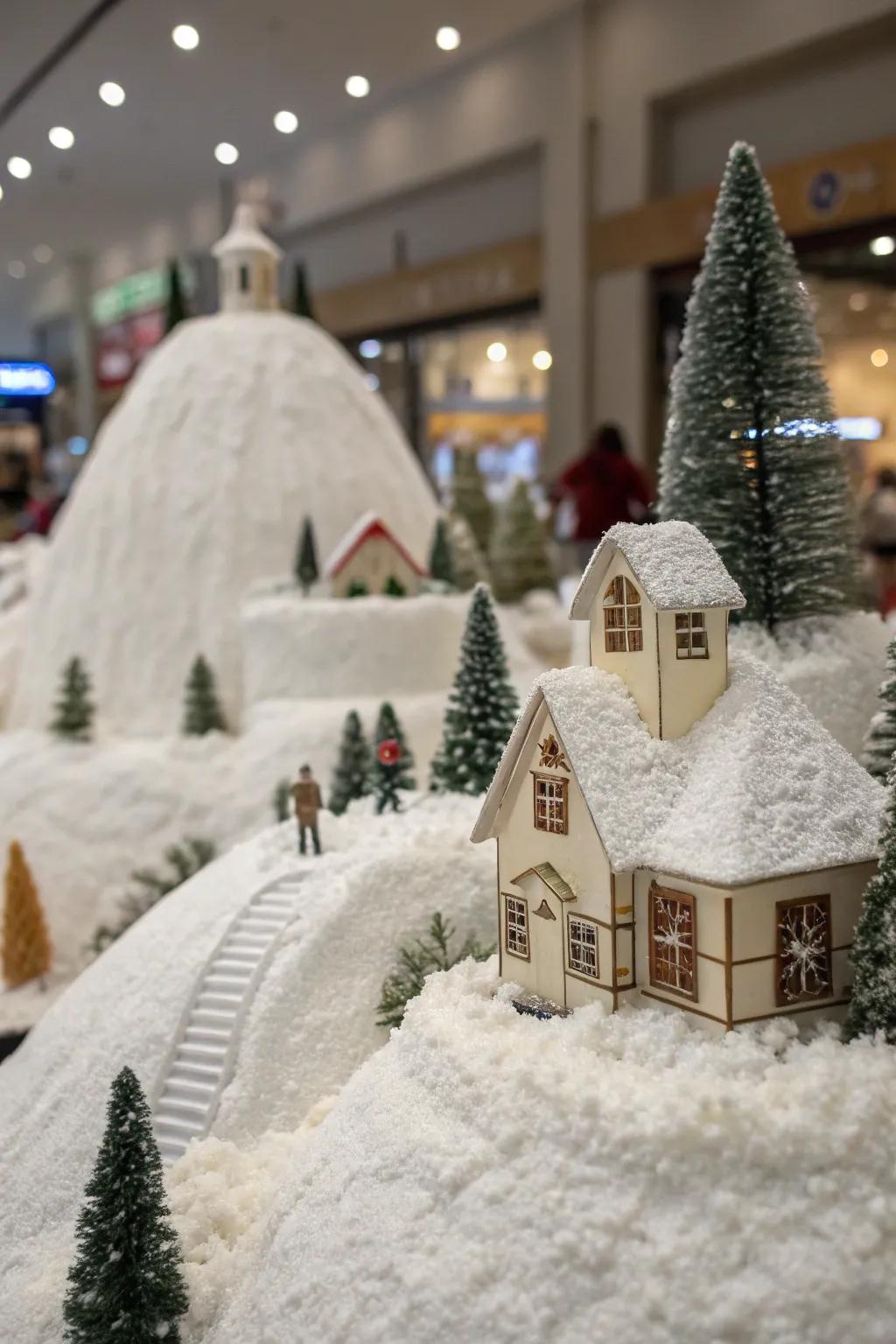 Elevate your village to craft a vibrant winter scene.