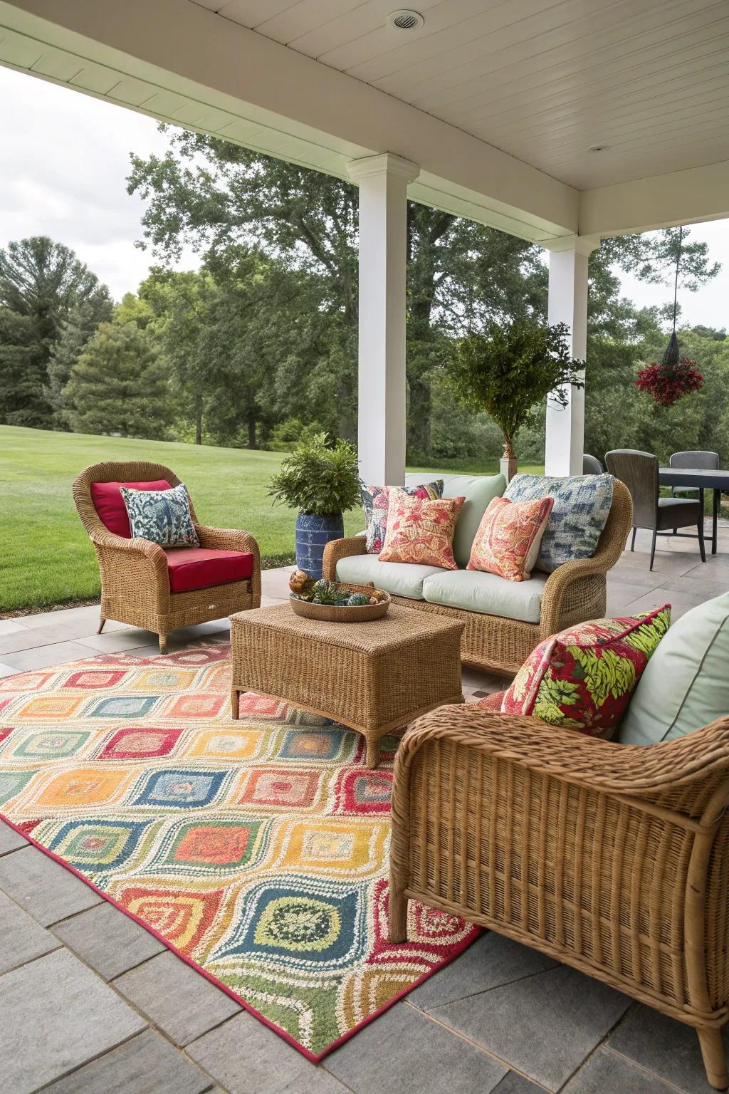 An outdoor setting designed for ultimate summer relaxation.