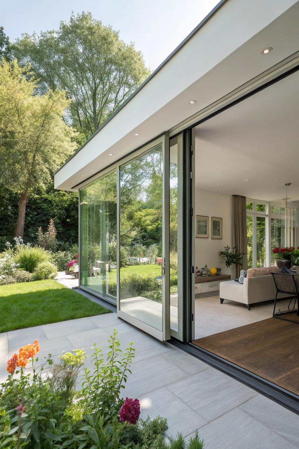 A welcoming summer house effortlessly combines indoor comfort with outdoor allure.