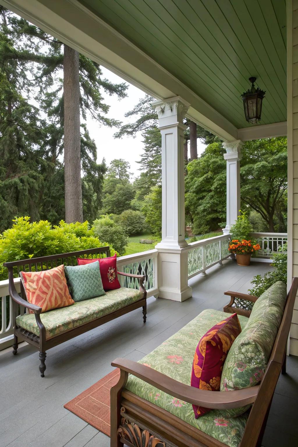 Comfortable seating transforms your porch into a haven.