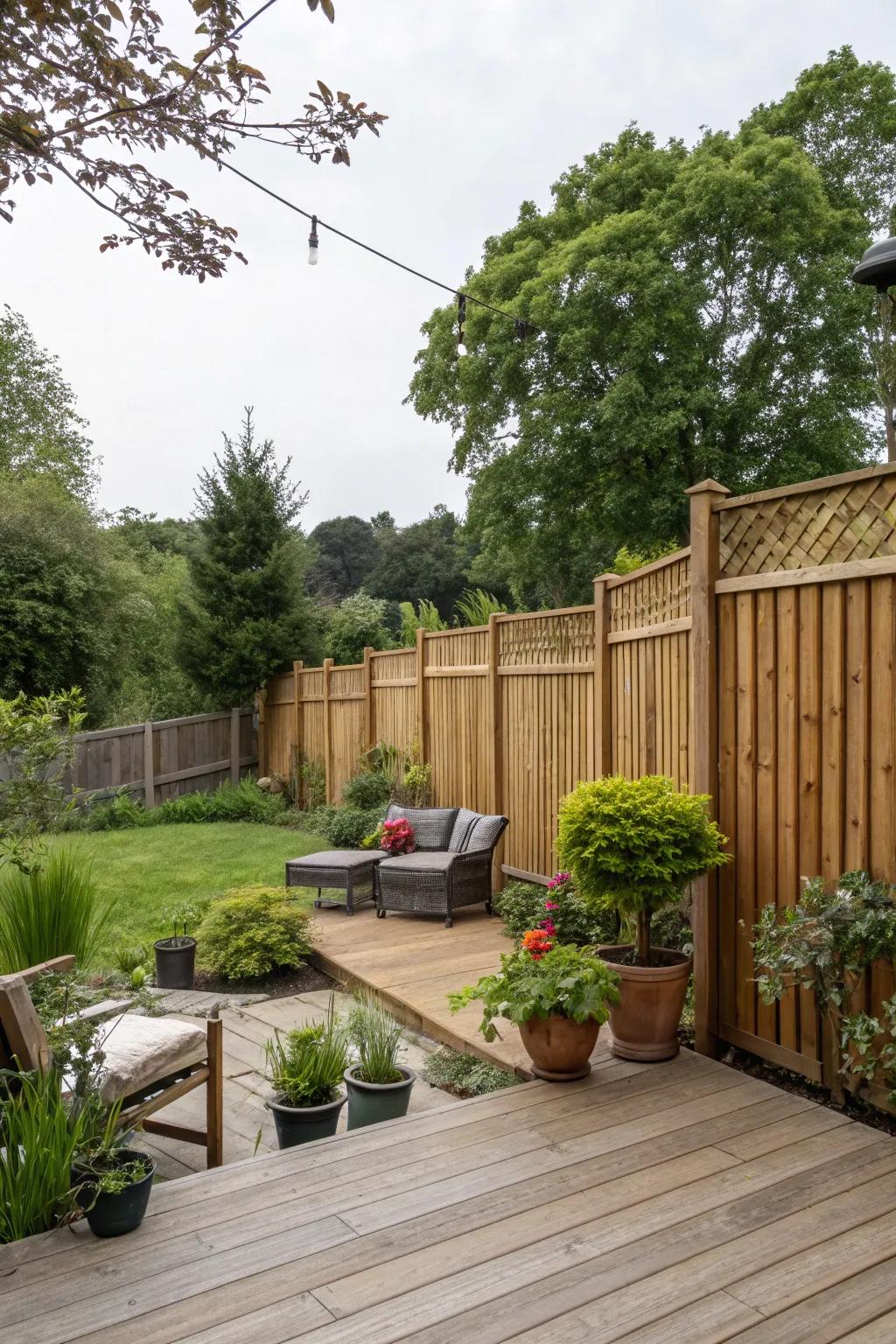 Up-right screen designs provide a classic and elegant aesthetic for any home.