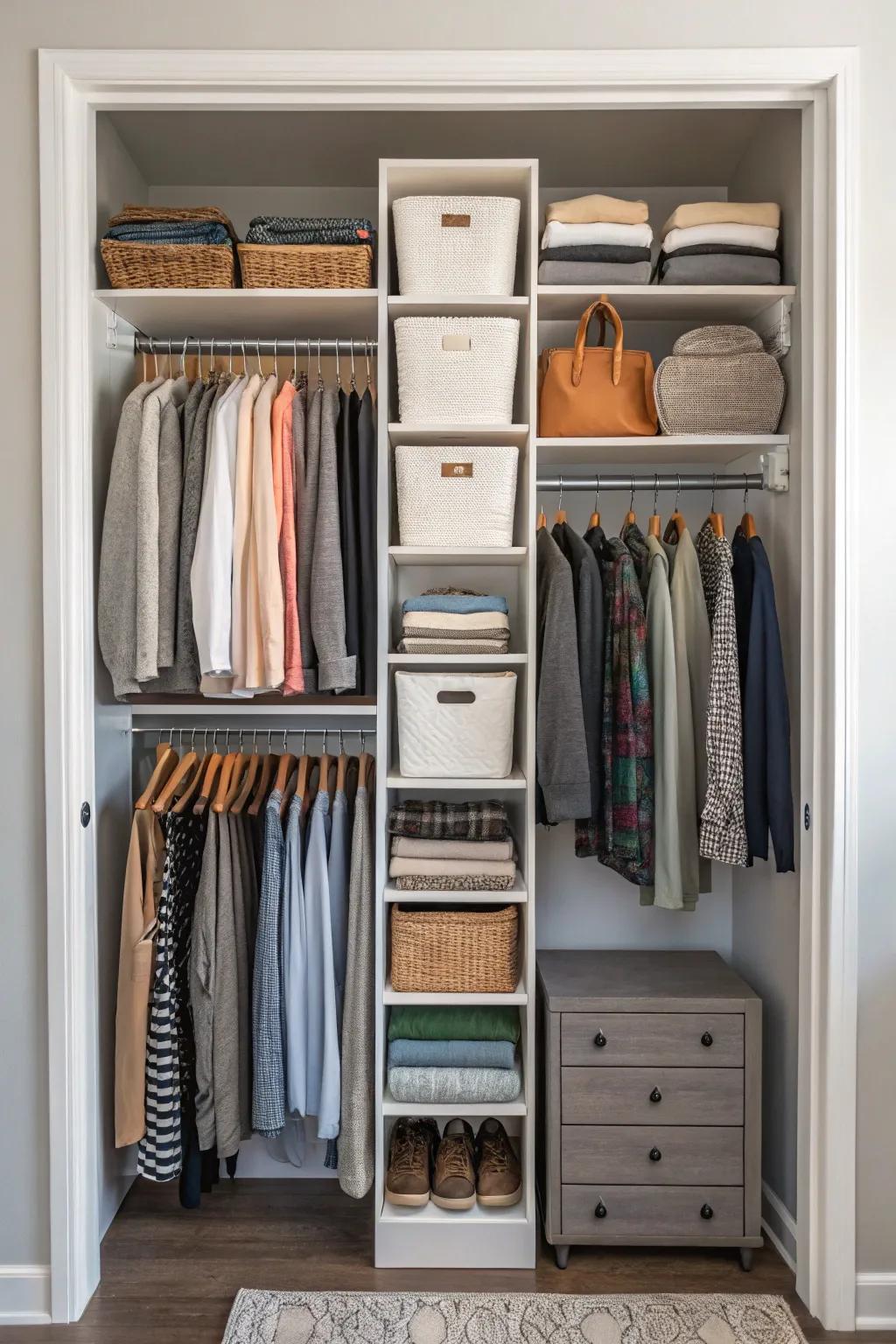 Going vertical turns your closet into a roomy retreat.