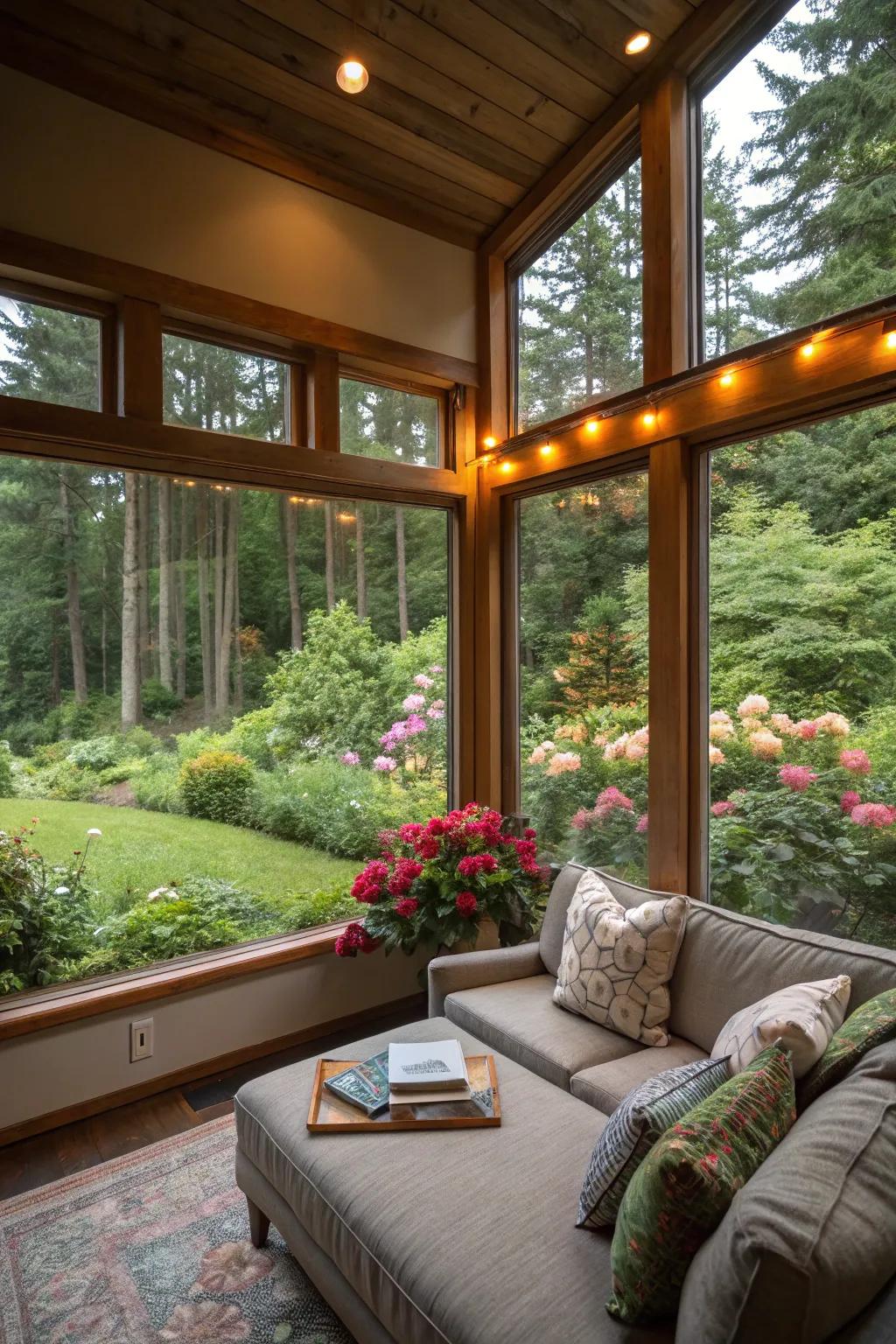 Picture windows can redefine a small space with views and brightness.