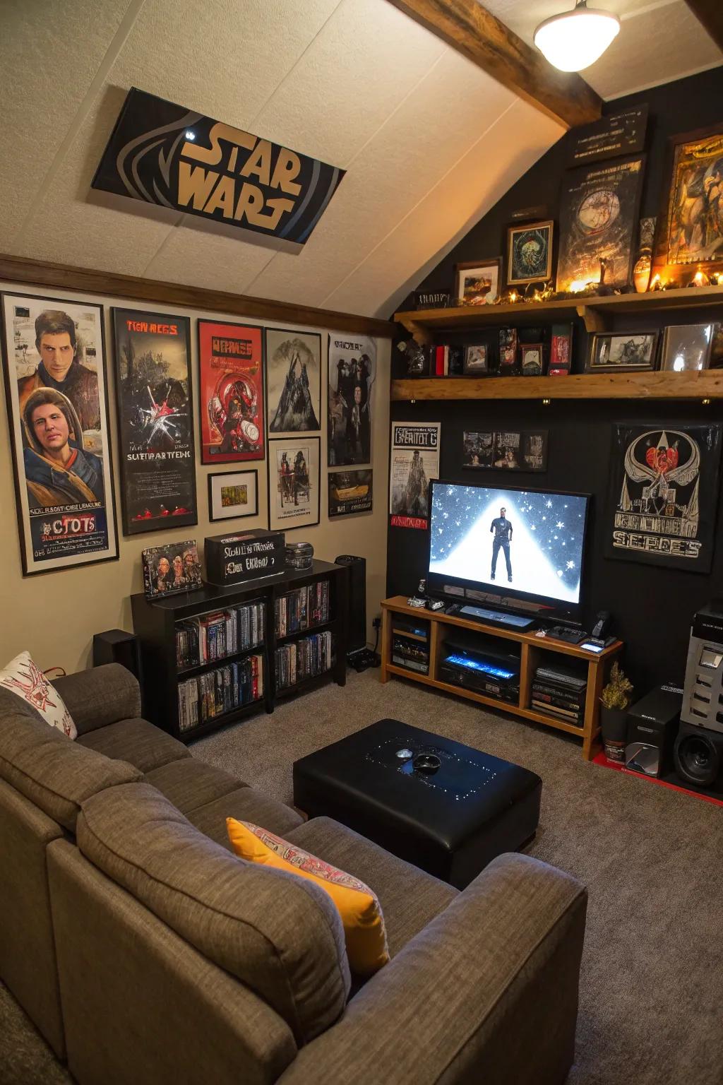 A Star Wars-themed personal haven that maximizes impact in a small space.