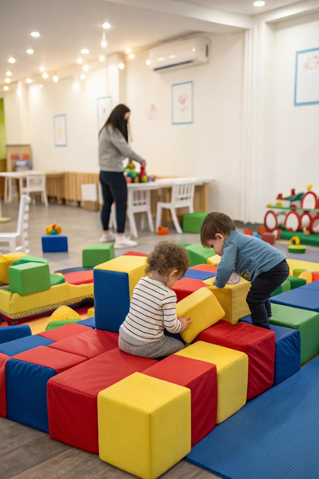 A safe, plush play area for endless toddler delight.