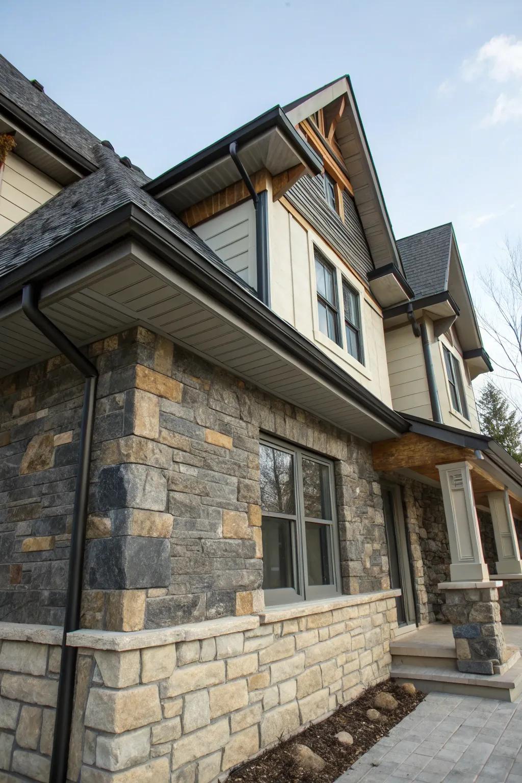 Elevate your home's foundation with the ageless sophistication of decorative stone underpinning.