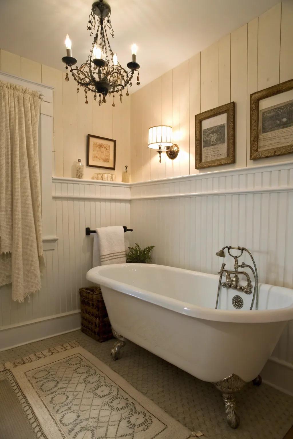 Classic beadboard adds an enduring touch to any bathroom.