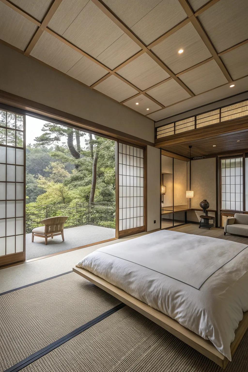 A minimalist design supports a clear mind and a serene environment.