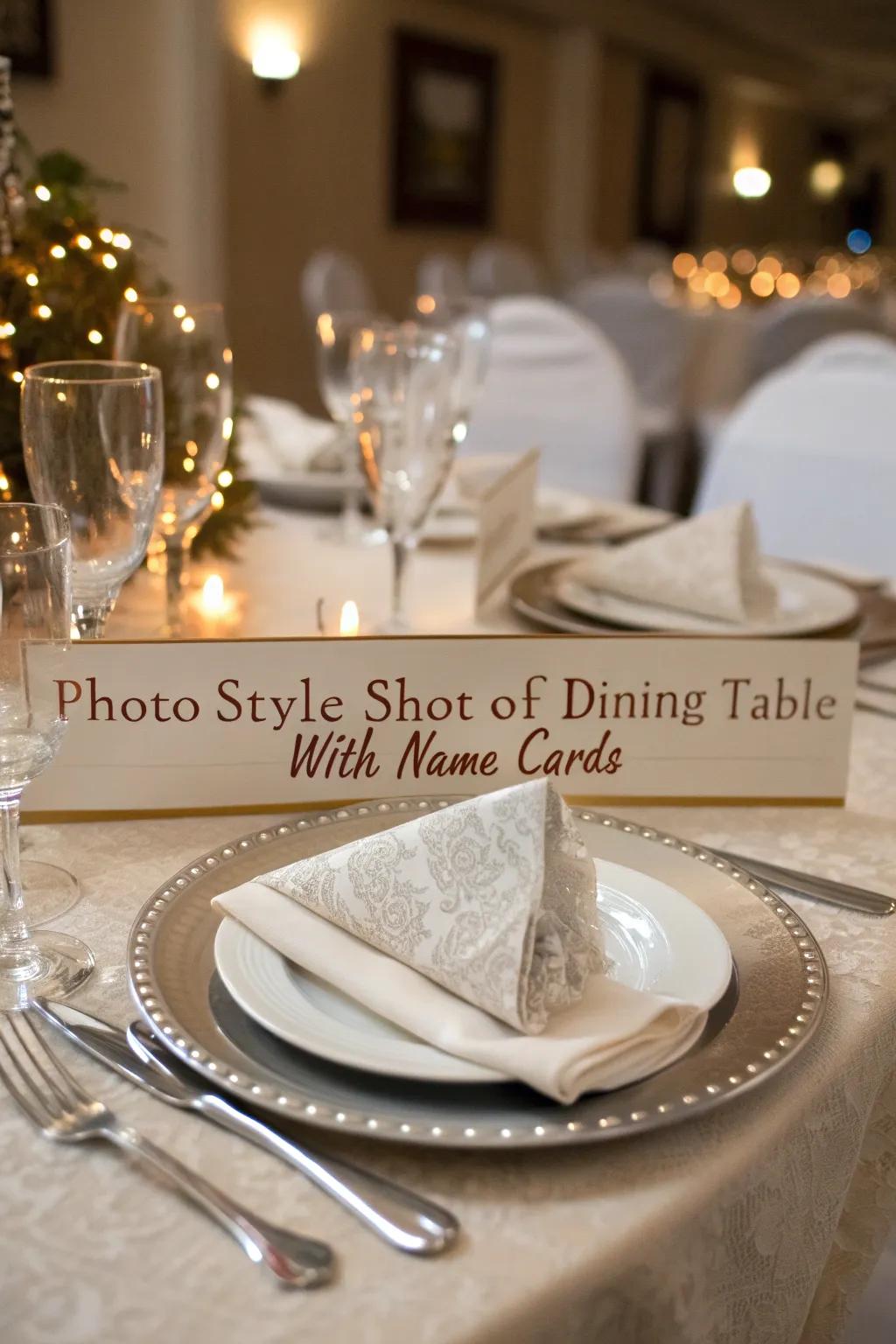Create guests feel unique through tailored setting designs.
