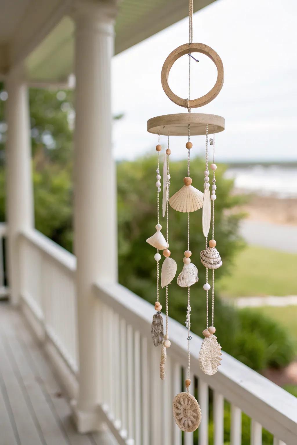 Create a melody of memories with these charming DIY wind chimes, perfect for adding a personal touch to your outdoor space.