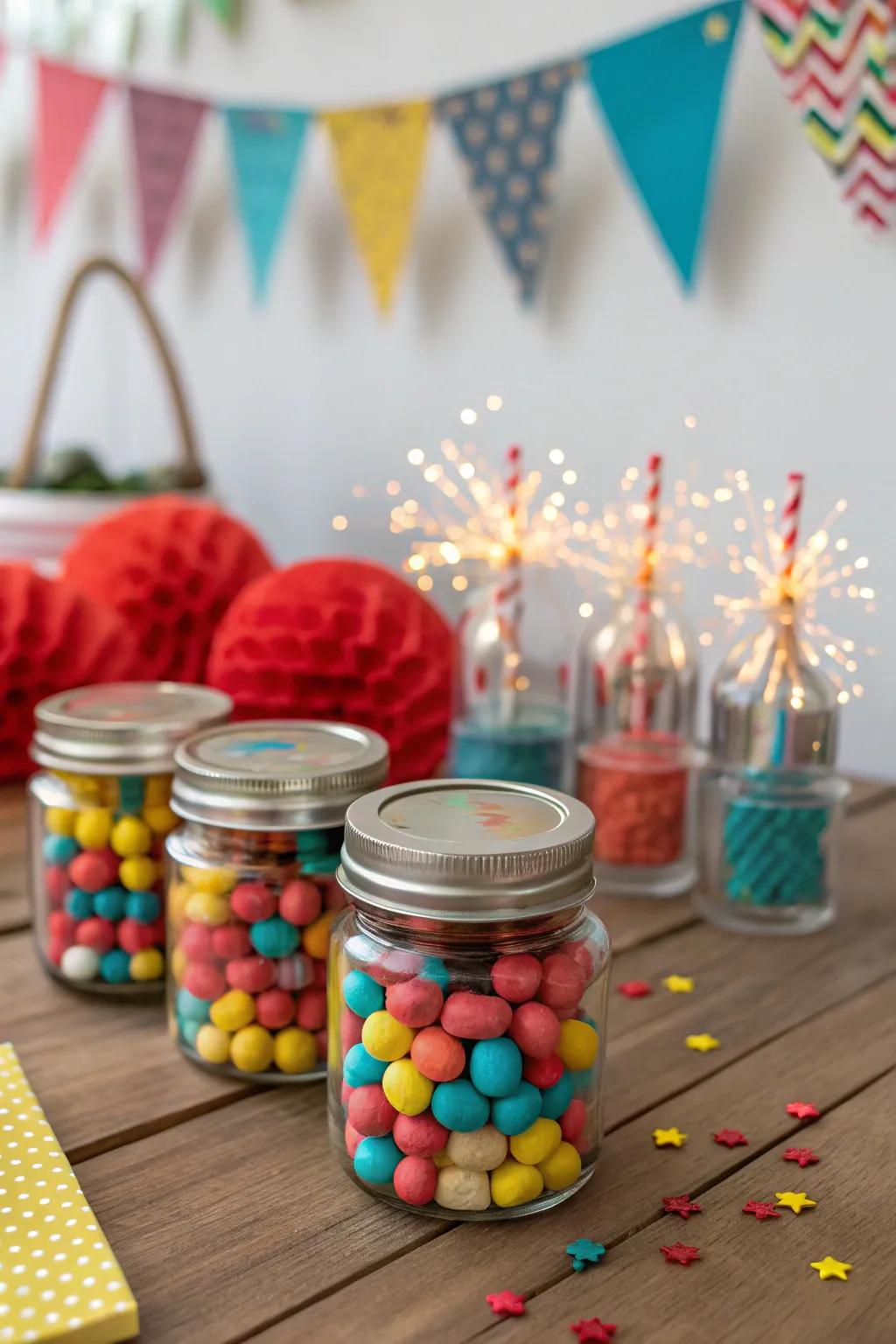 Handcrafted firework pop its for a nostalgic touch