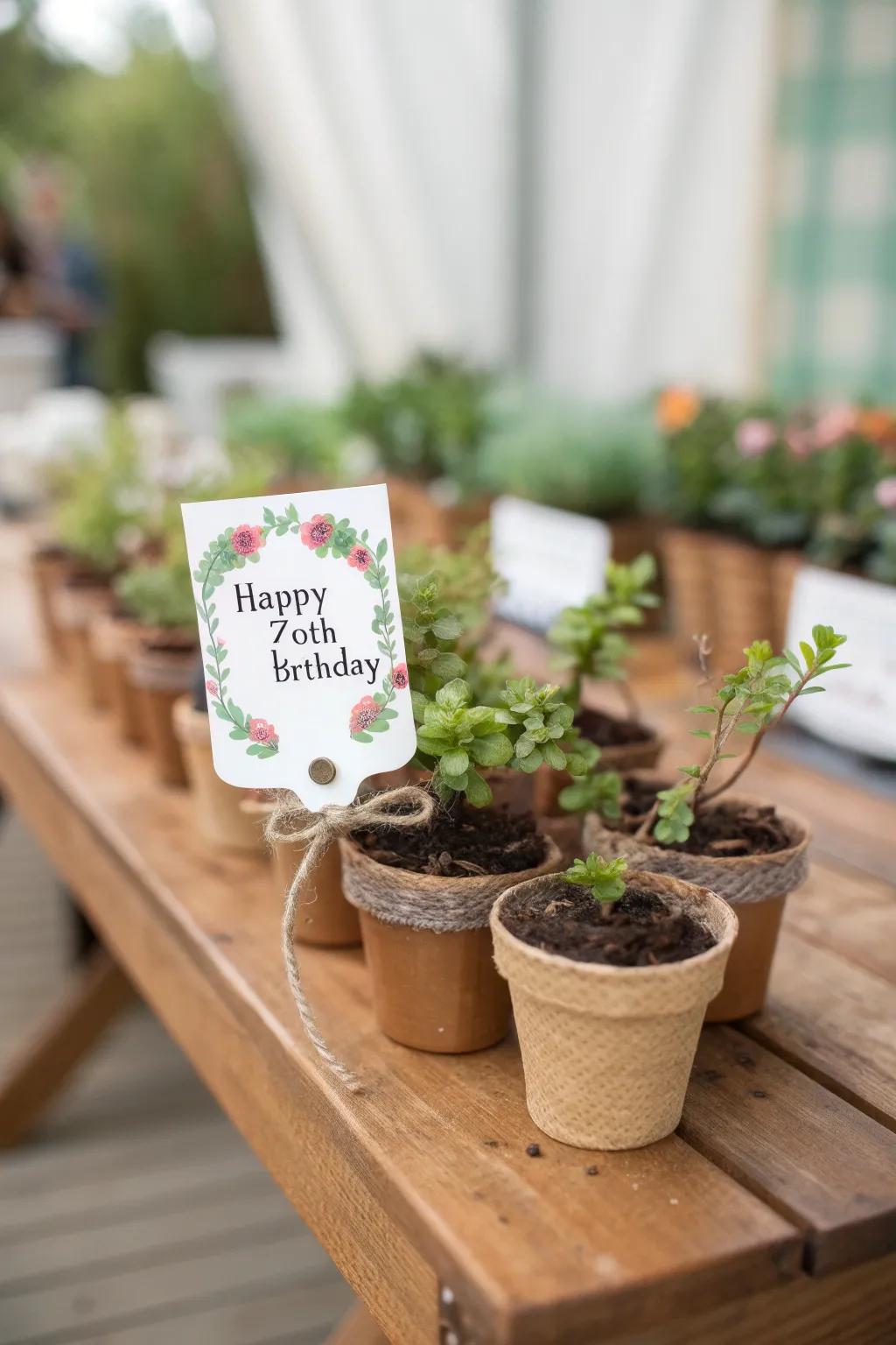 Customized party gifts ensure guests feel valued.