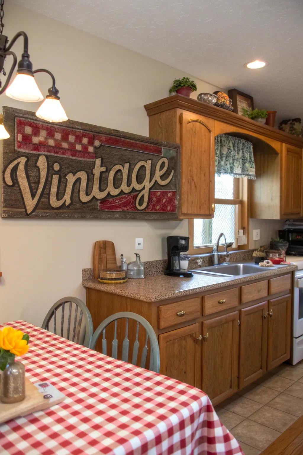 Antique notices usher in relaxed allure to expanses.