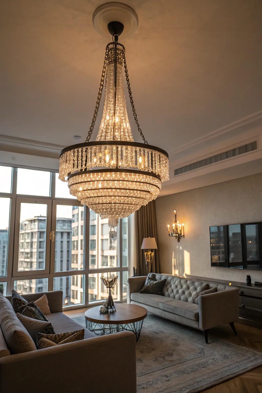 Lighting is both functional and an elegant design focal point.