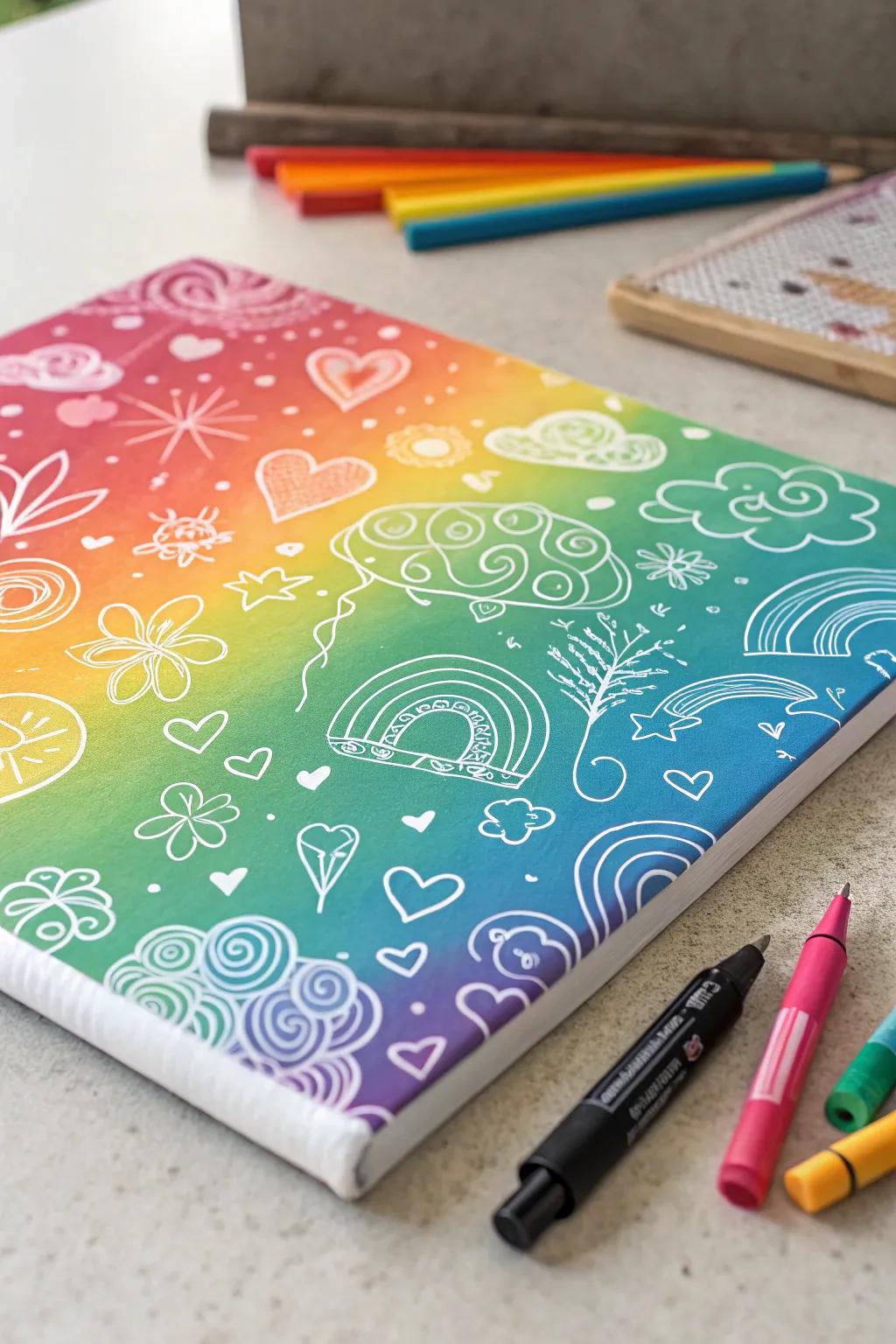Introduce a whimsical element via spirited doodles onto your art. <strong><em>Whimsical wonder!</em></strong>” loading=”lazy” class=”pimg”>
	</picture><figcaption>Introduce a whimsical element via spirited doodles onto your art. <strong><em>Whimsical wonder!</em></strong></figcaption></figure>
<p>As soon as your backdrop is parched, grasp a pen and doodle to your heart’s content. Personalize your art with whimsical sketches or elaborate designs. <strong><em>Doodle away!</em></strong></p>
<h3>Possibly helpful picks:</h3>
<ul class=