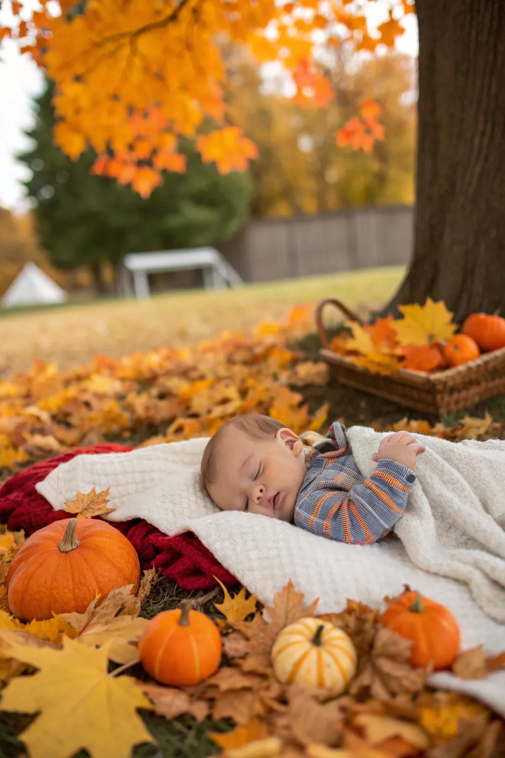 Nature's wealth injects organic beauty into baby photographs.