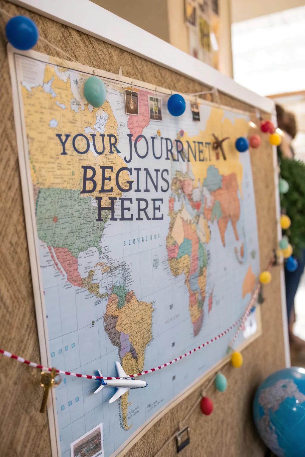 An adventure-inspired board to stimulate exploration and learning.