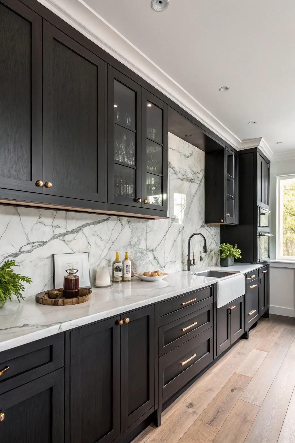 Sophisticated elegance through refined natural stone.