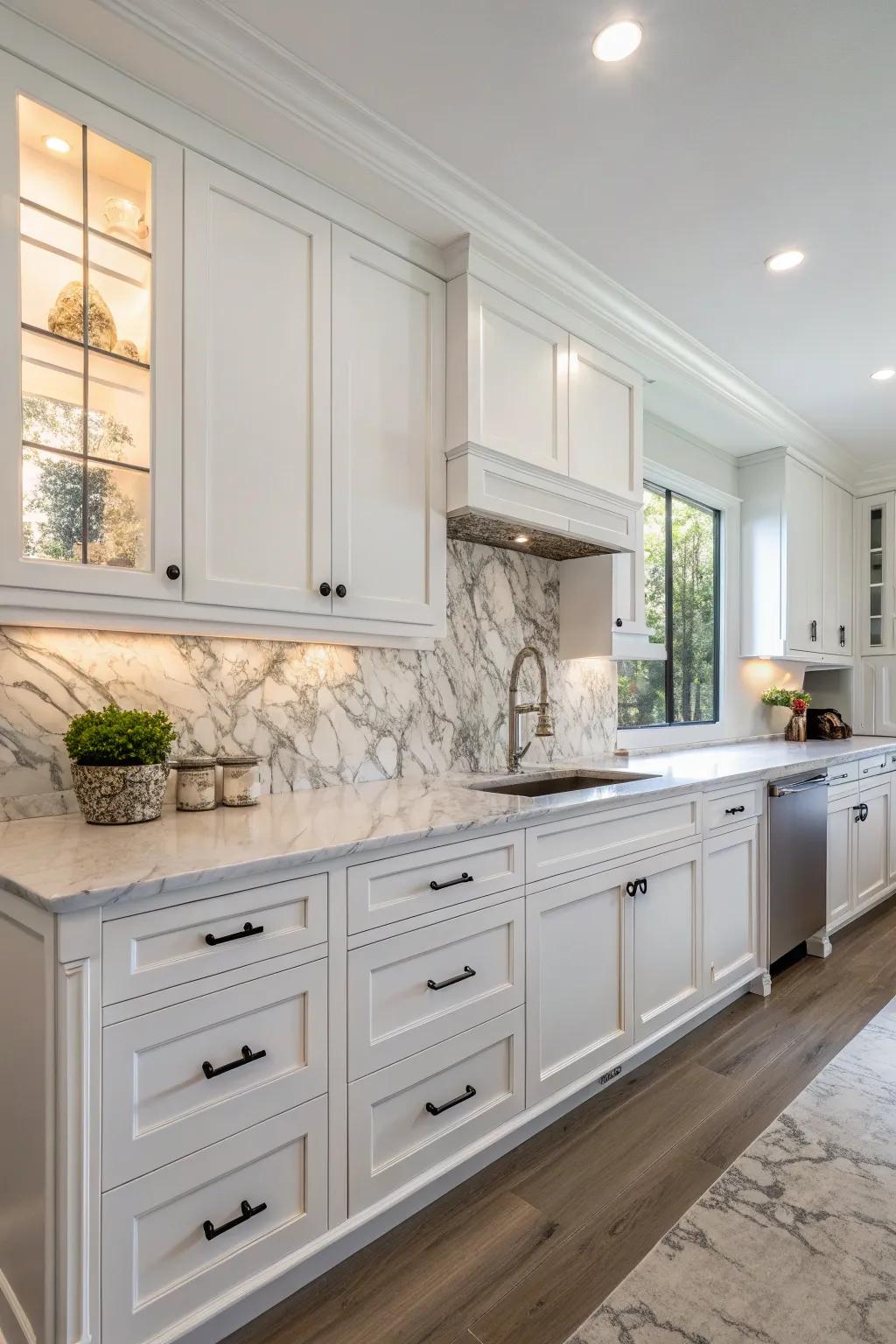 Marble brings timeless elegance.