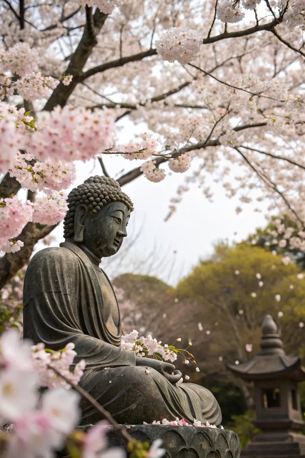 Cherry blossoms add seasonal beauty and sophistication to your garden.