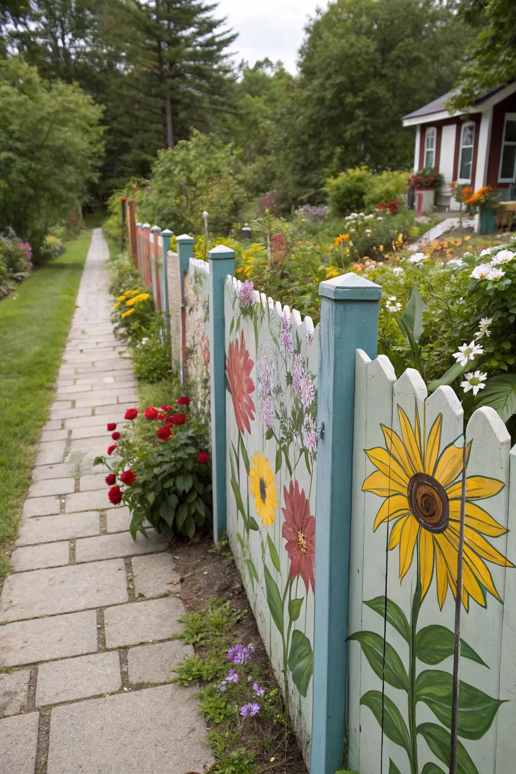Seasonal blossoms keep your fence vibrant all year round.