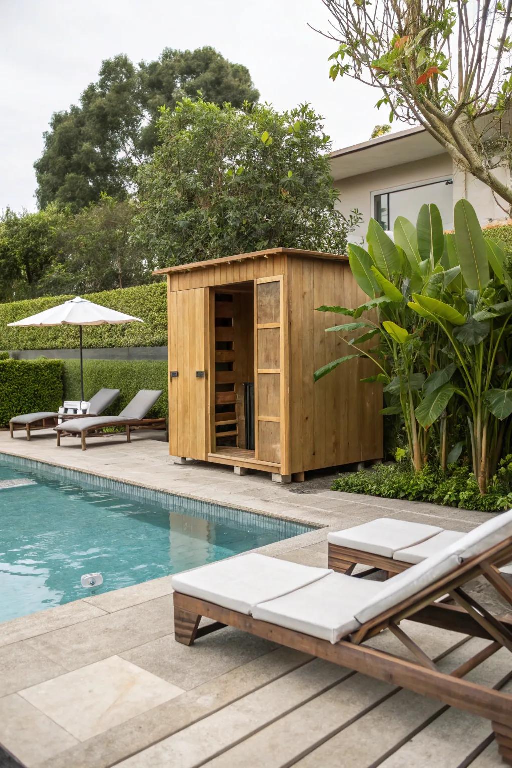 A poolside paradise designed for ultimate relaxation.