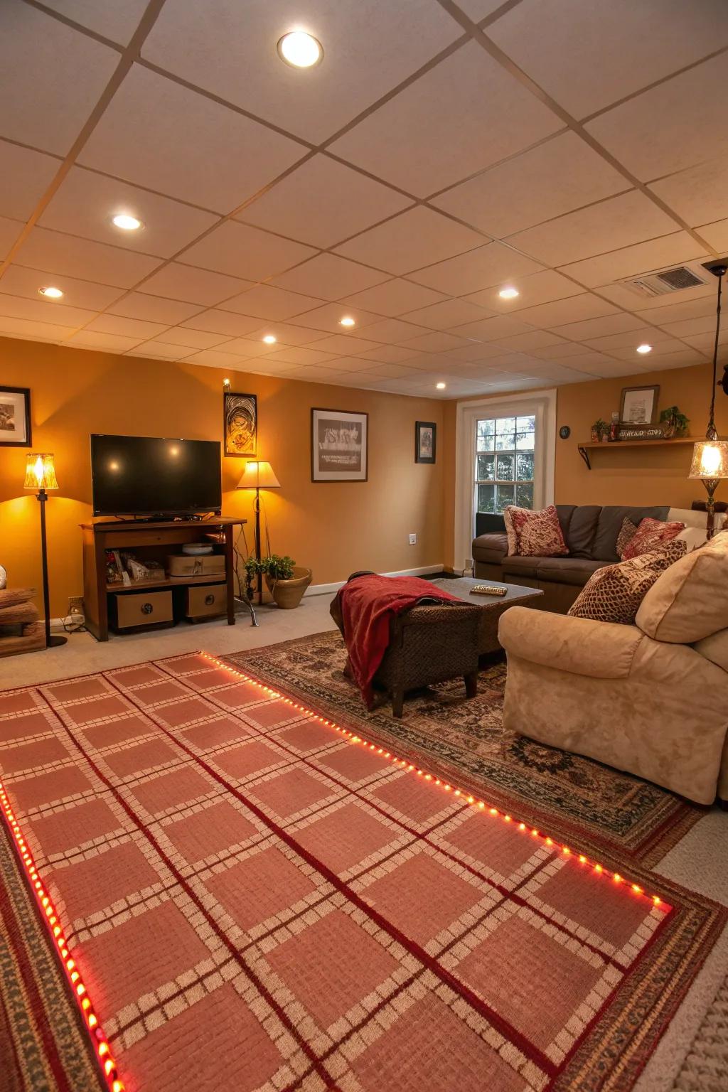 Heated floors contribute luxurious comfort.