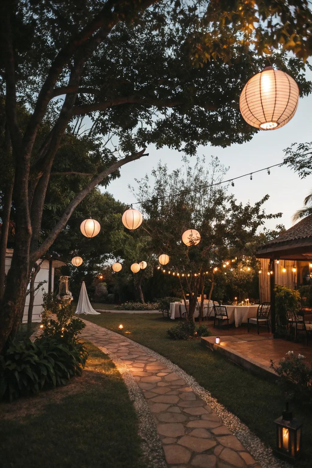 Lights infuse warmth and beach feel to your outdoor space.