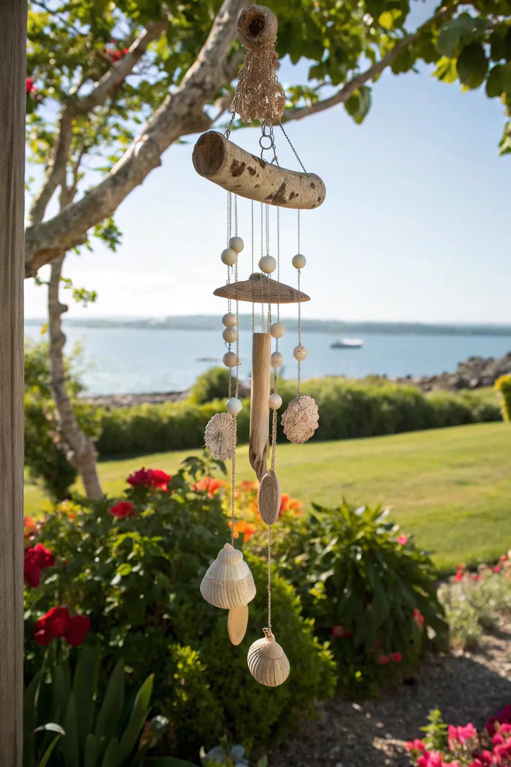 Allow the gentle melodies of coastal air bells enhance your outdoor area.