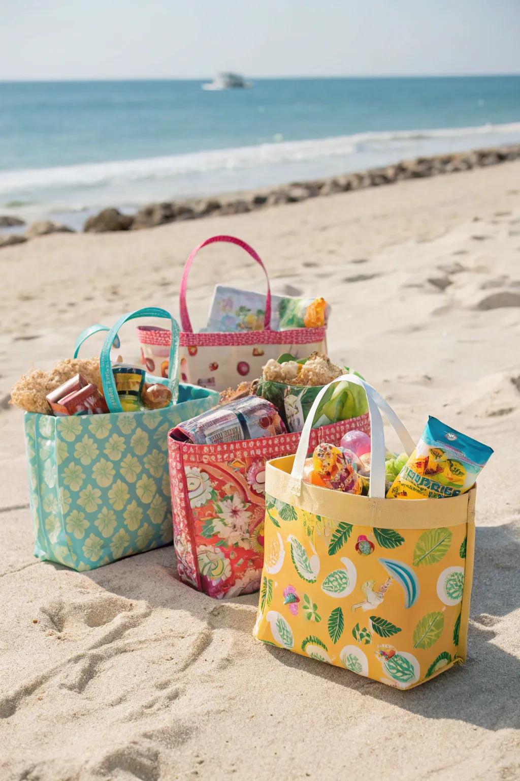 Beach haul bags are handy and valued gifts.