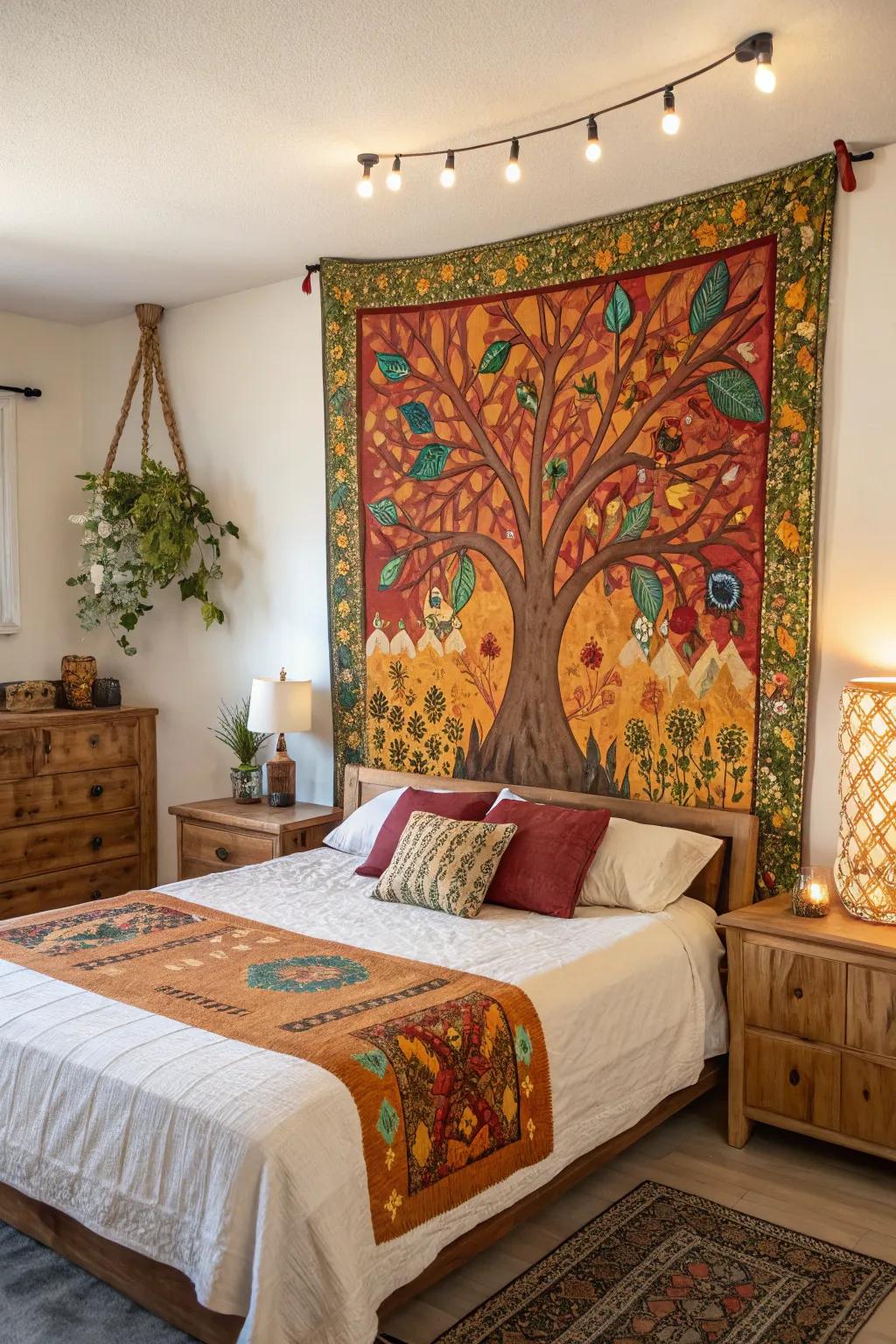 Keep your space dynamic with seasonal fabric art swaps.