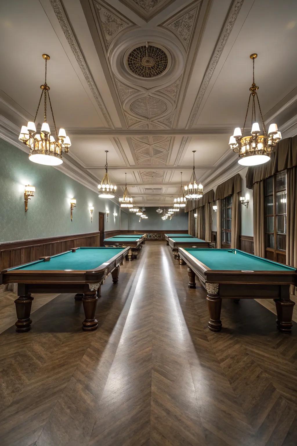Balanced layout brings harmony to your billiard space.