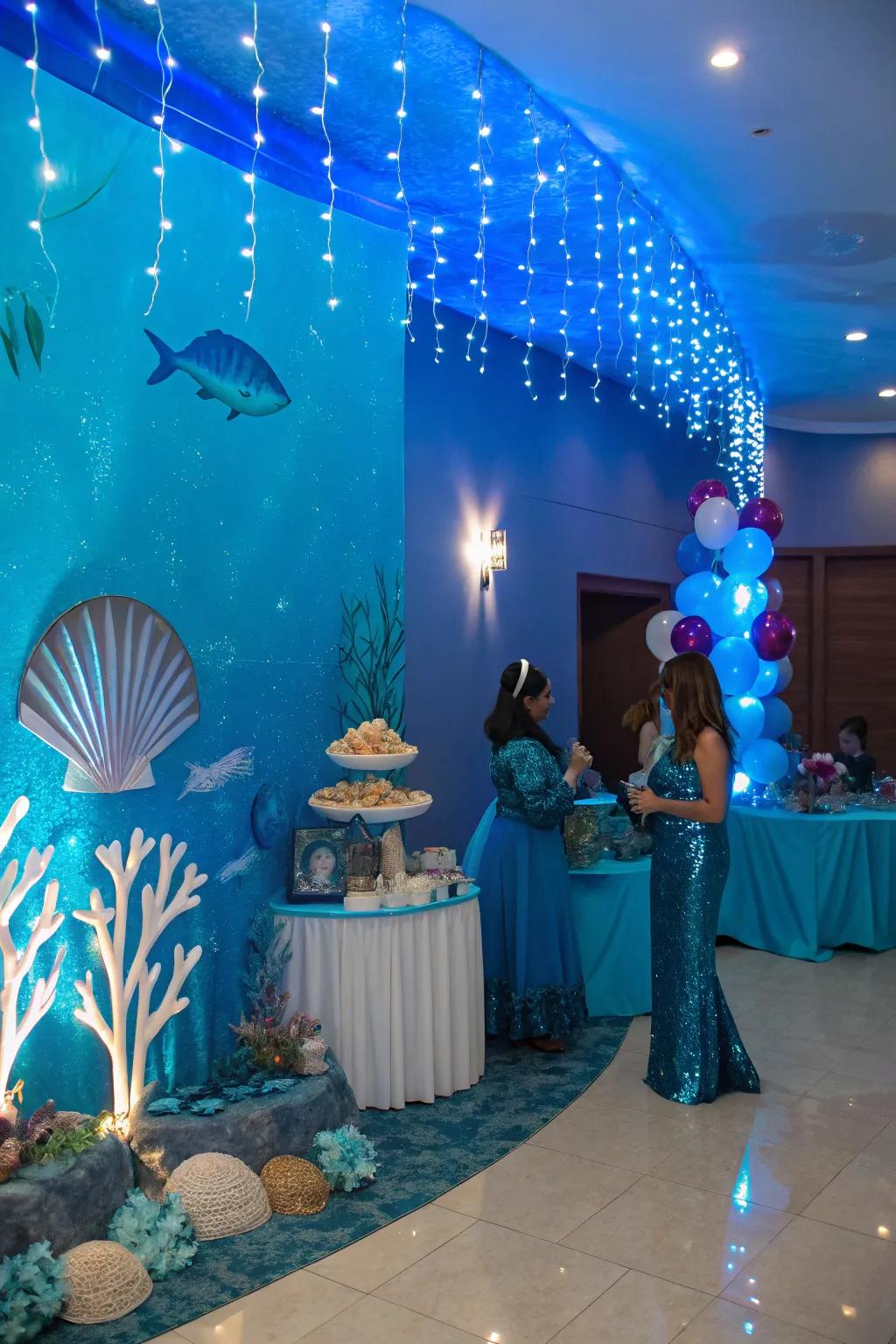 Uncover an enchanting underwater world with this party theme.