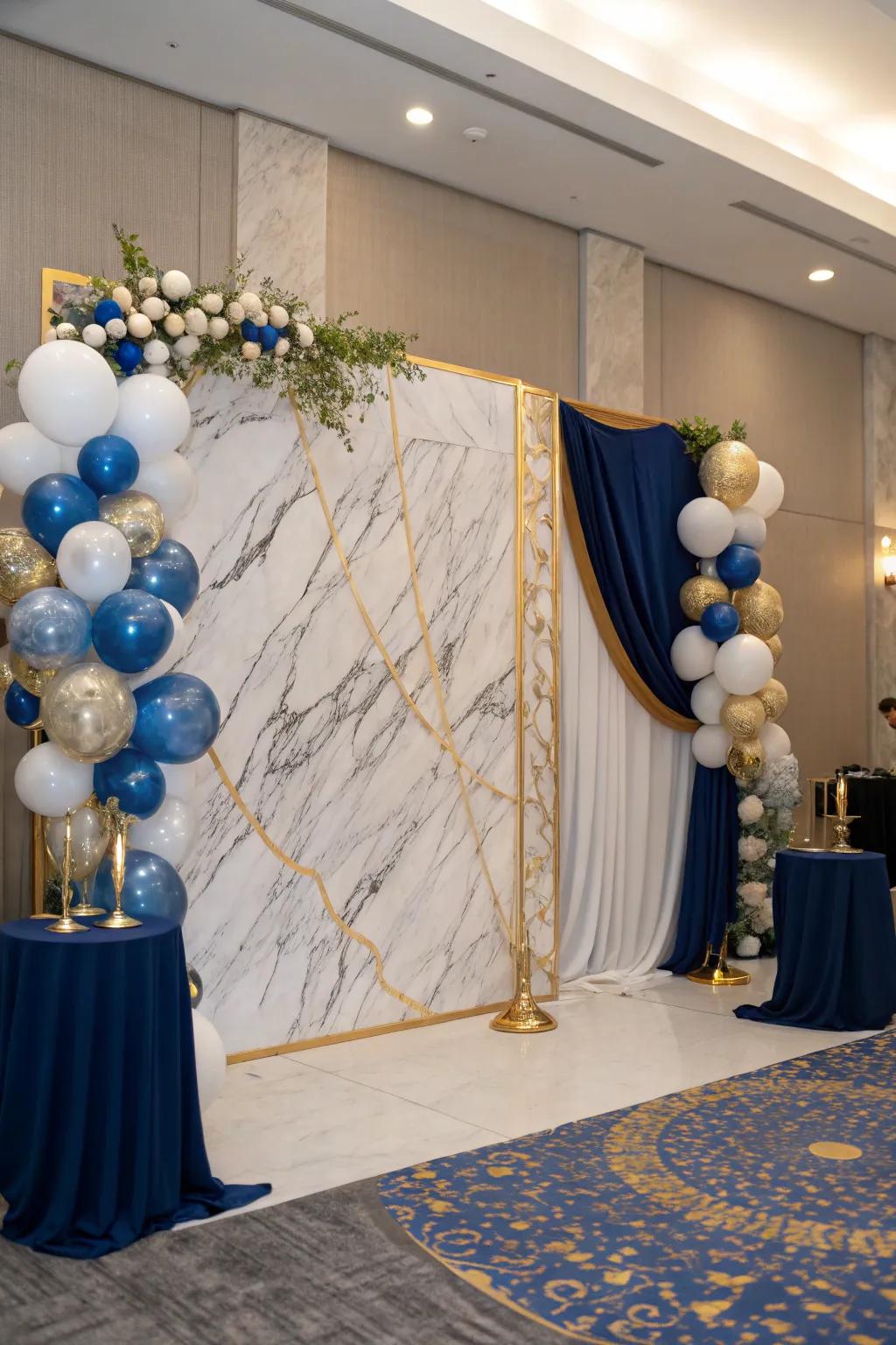 Raise your event with marble beauty.