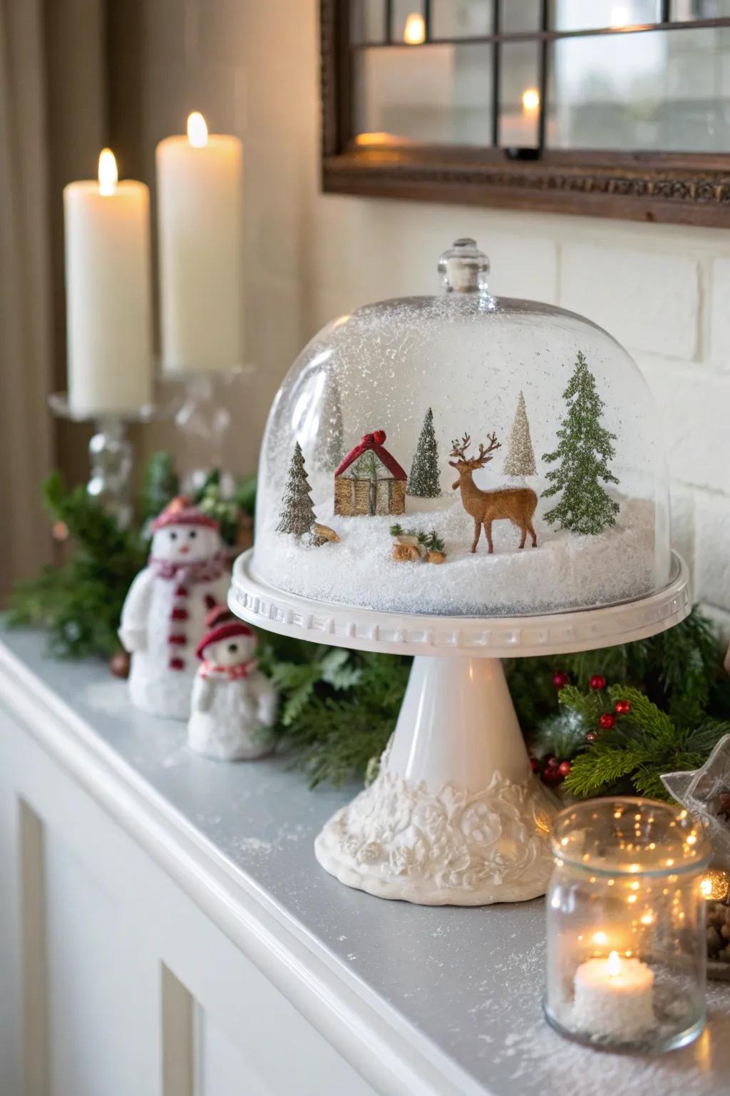 Construct your personal winter wonderland with a DIY snow globe.