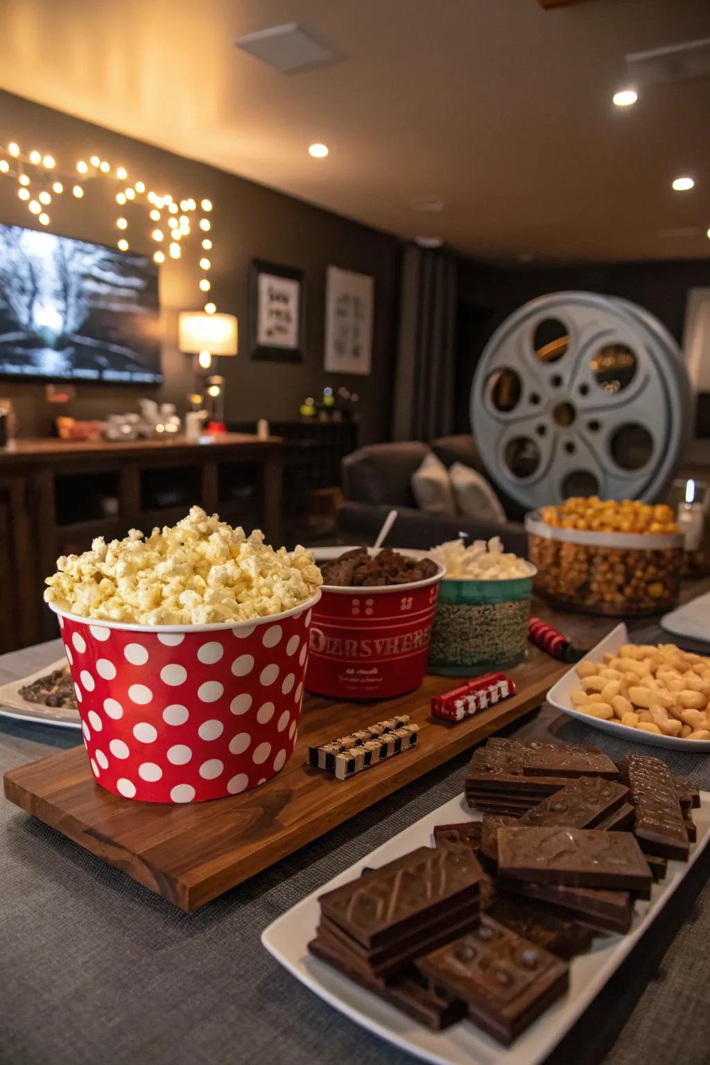 A confectionary stand which is ideal for viewing marathons.