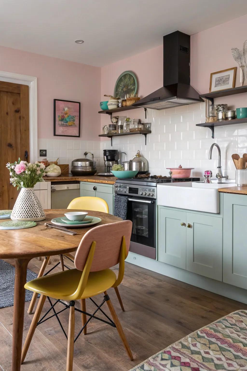 Varied furniture styles reflect cultural diversity.