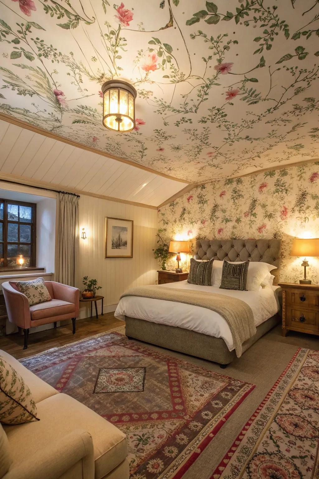 Amaze your guests using an unusual covered roof.